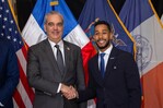 Abinader se reúne con el presidente de Brooklyn, el dominicano Antonio Reynoso