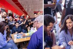 Entre frías y dominó, Leah Campos reúne a políticos de diferentes partidos en colmadón de Baní