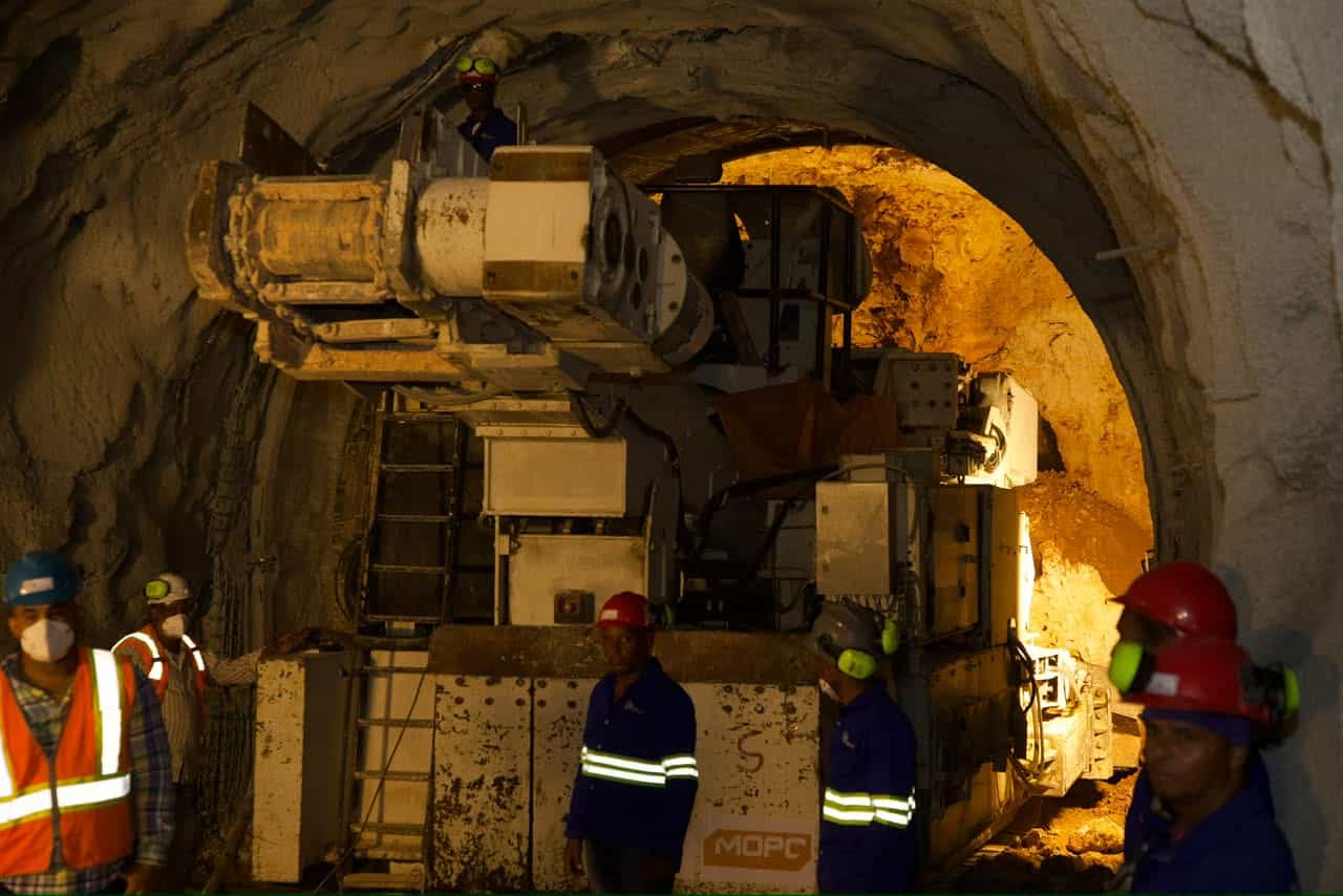 El túnel descargará las aguas directamente en el mar Caribe.